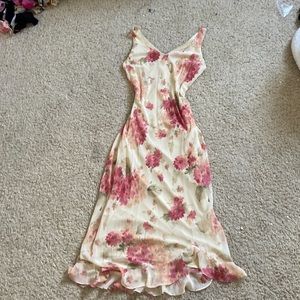 Beautiful floral vintage 90s maxi summer dress